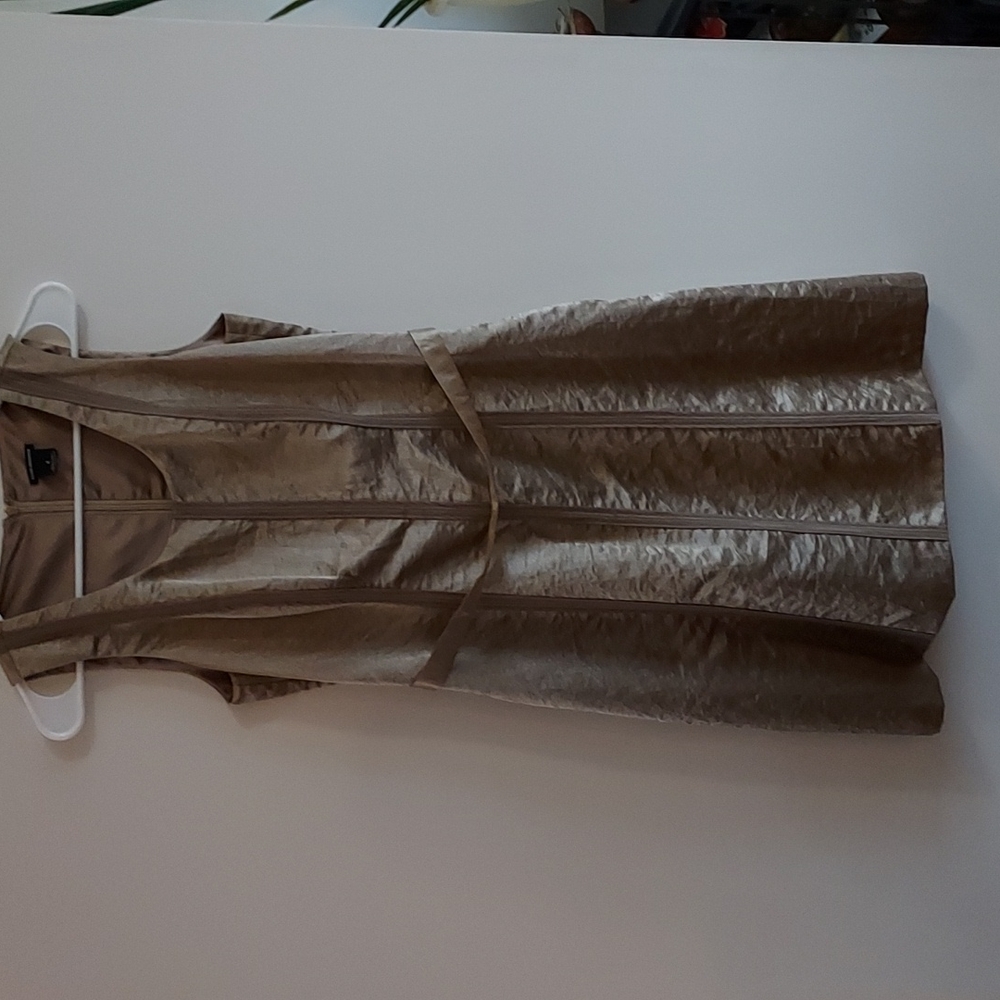 Club Monaco Gold Dress, sz 4, VGUC, New Years dress!